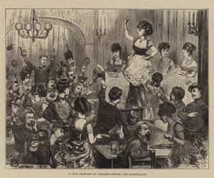 A Cafe Chantant at Chalons, Singing the Marseillaise